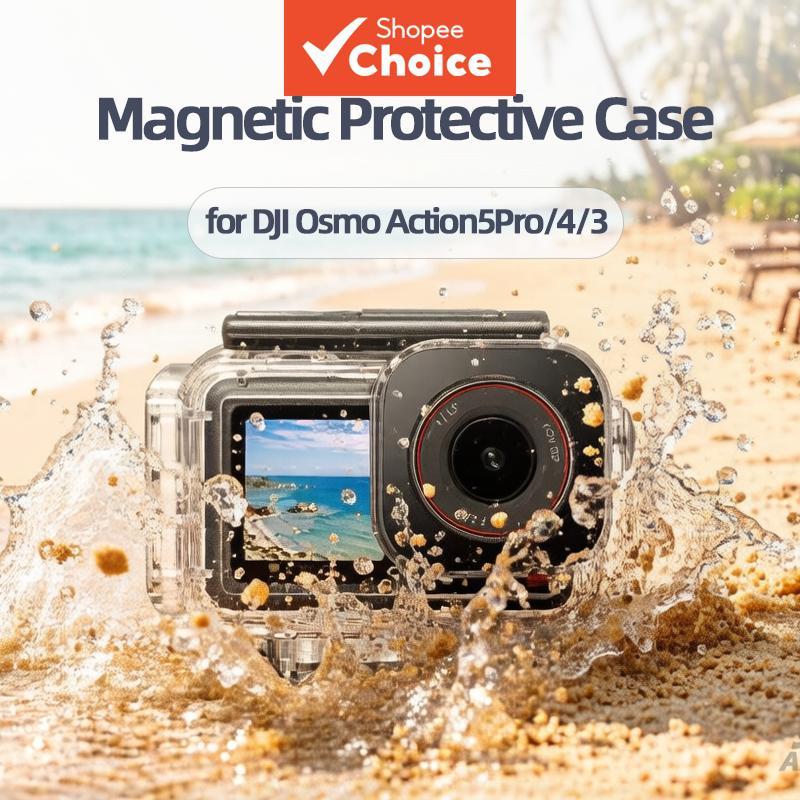 Capa Para DJI Osmo Action5/4/3 Protetora Magnética PC Caixa De Mergulho Design De Liberação Rápida Proteção Total