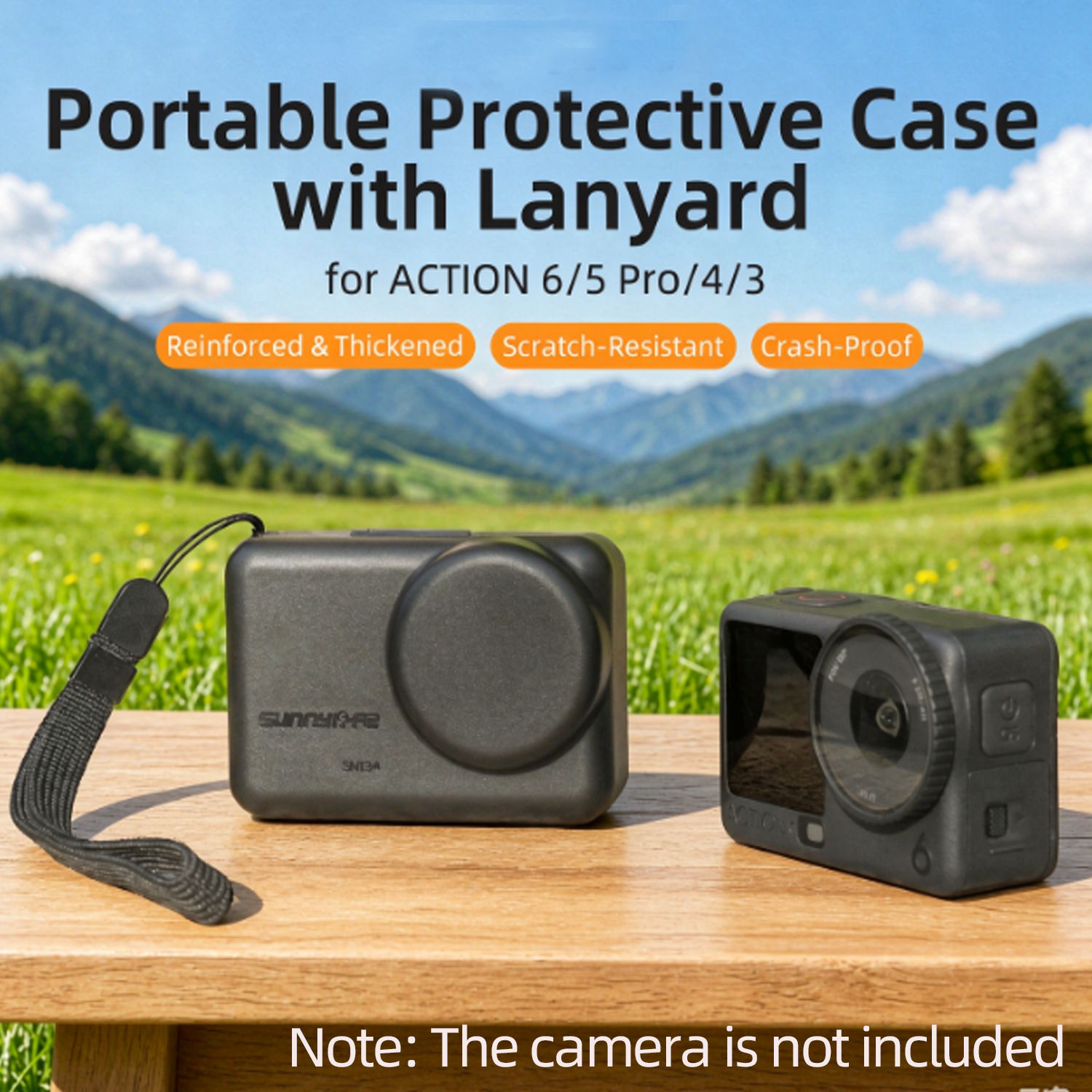 Capa De Telefone Para DJI Osmo Action6/5/4/3PORTABLE Protetora Viagens De Férias Esporte Ao Ar Livre Cordão Grátis 2 Em