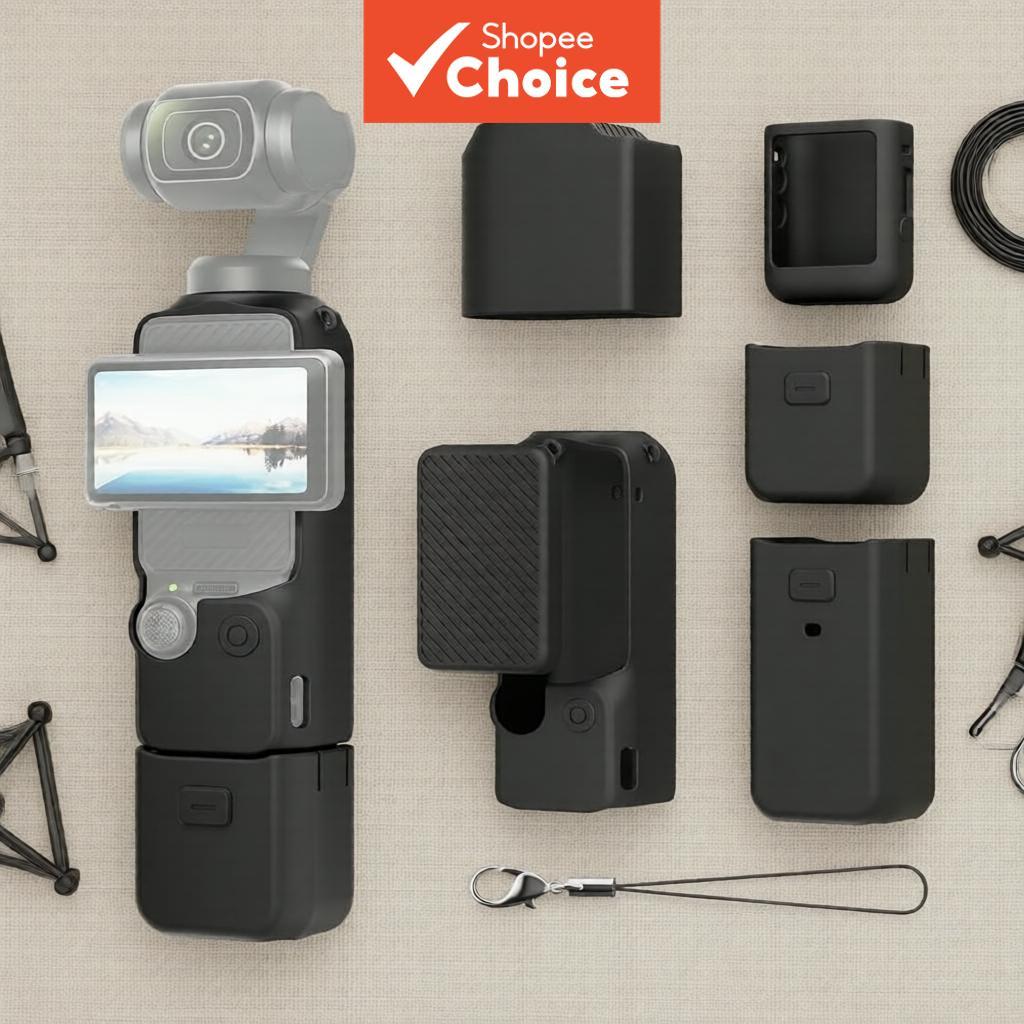 Capa Protetora De Telefone Para DJI Osmo Pocket 3 Xtra Muse Microfone De Tela De Silicone Macio Uso Em Viagens