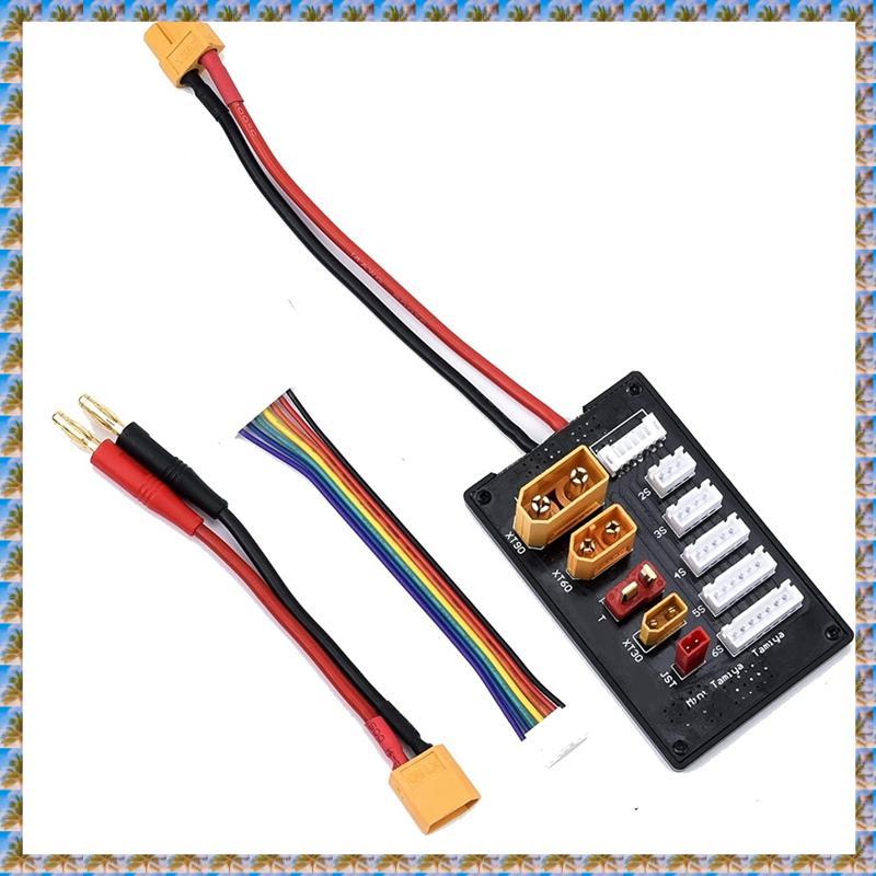 [bo7w15gmoh.br] XT30 XT90 JST T Conector Lipo Bateria Placa De Carregador 2-6S Carregamento De Equilíbrio Paralelo Para