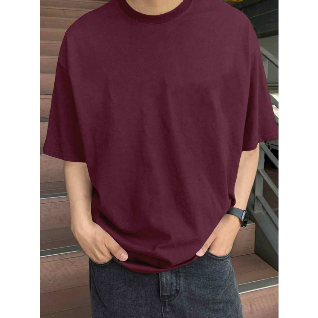 T Shirt Despojada Street Wear Sem Estampa Estilosa Básica Simples Minimalista Blusa Unissex Lisa Fa