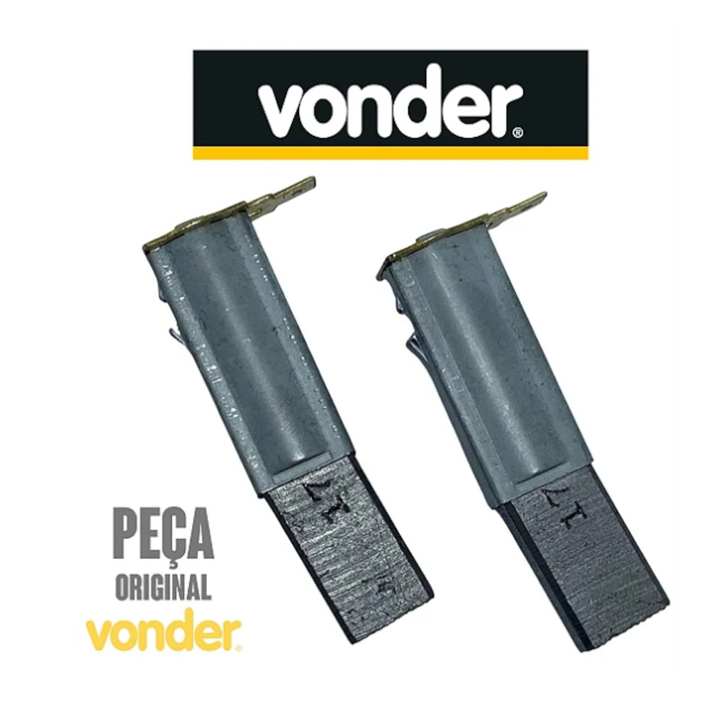 Escova de Carvão Para Lavadora Vonder LAV1200 LAV1400 127V