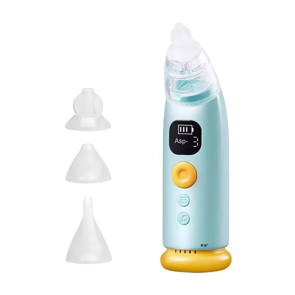 Kids Nasal Aspirator 9 Levels Adjustable Suction With Music Rechargeable Food Grade Silicone Safe Quiet 5V/1A Electric B