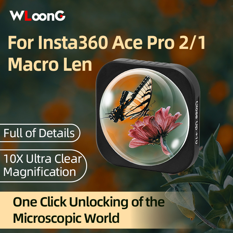 Filtro De Lente De Câmera Para Insta360 Ace Pro 2/Macro Len Captura Maravilhas Microscópico Exterior