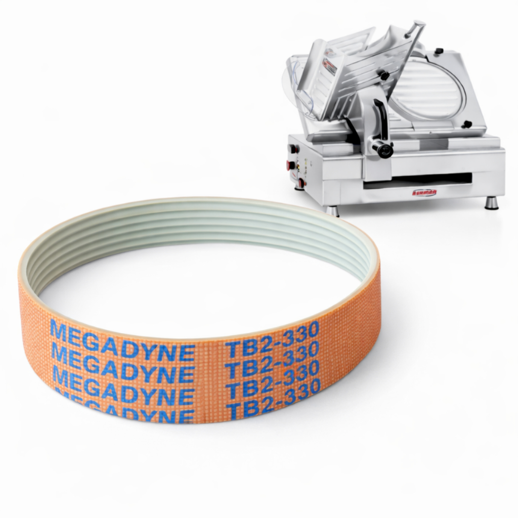 Correia Megadyne TB2-330 6 Frisos Original Para Fatiador De Frios Bermar BM19