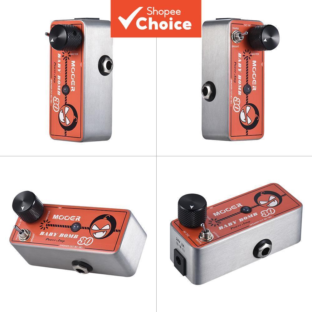 MOOER Acessório De Áudio Bebê BOMB30 Digital Micro Amplificador Potência Max 30W Saída Proteção Contra Sobrecorrente Gui