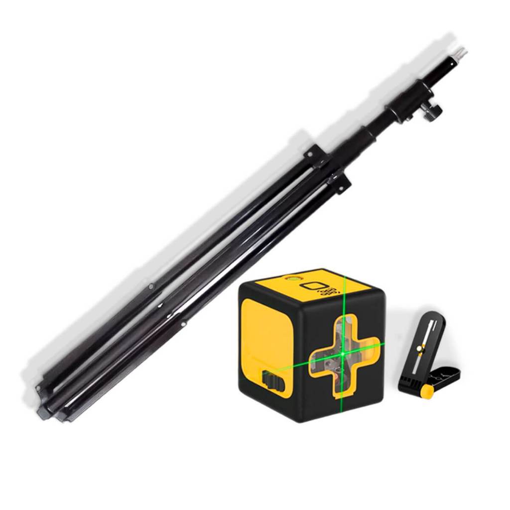 Kit Mini Nível Laser 20m com Tripé [2 Linhas Ângulo de emissão: 120° Alcance: Até 20 metros]