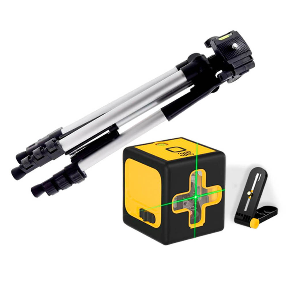 Kit Mini Nível Laser 20m com Tripé 2 Linhas