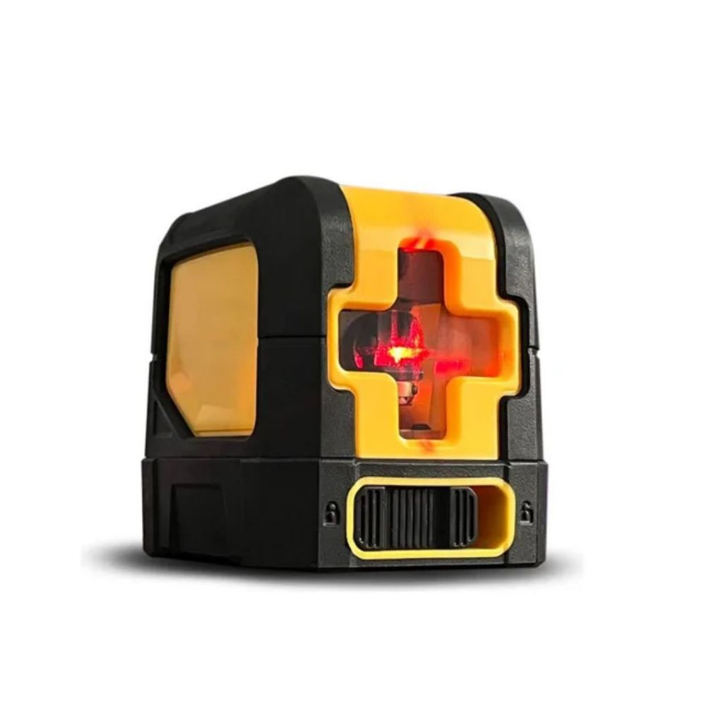 Mini Nível A Laser 2 Linhas Alcance De 20m Em Cruz Base Magnética
