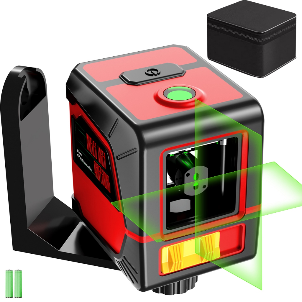 Nível De Laser Mini 2 Linhas Portátil Vertical Horizontal incluiu o saco de armazenamento