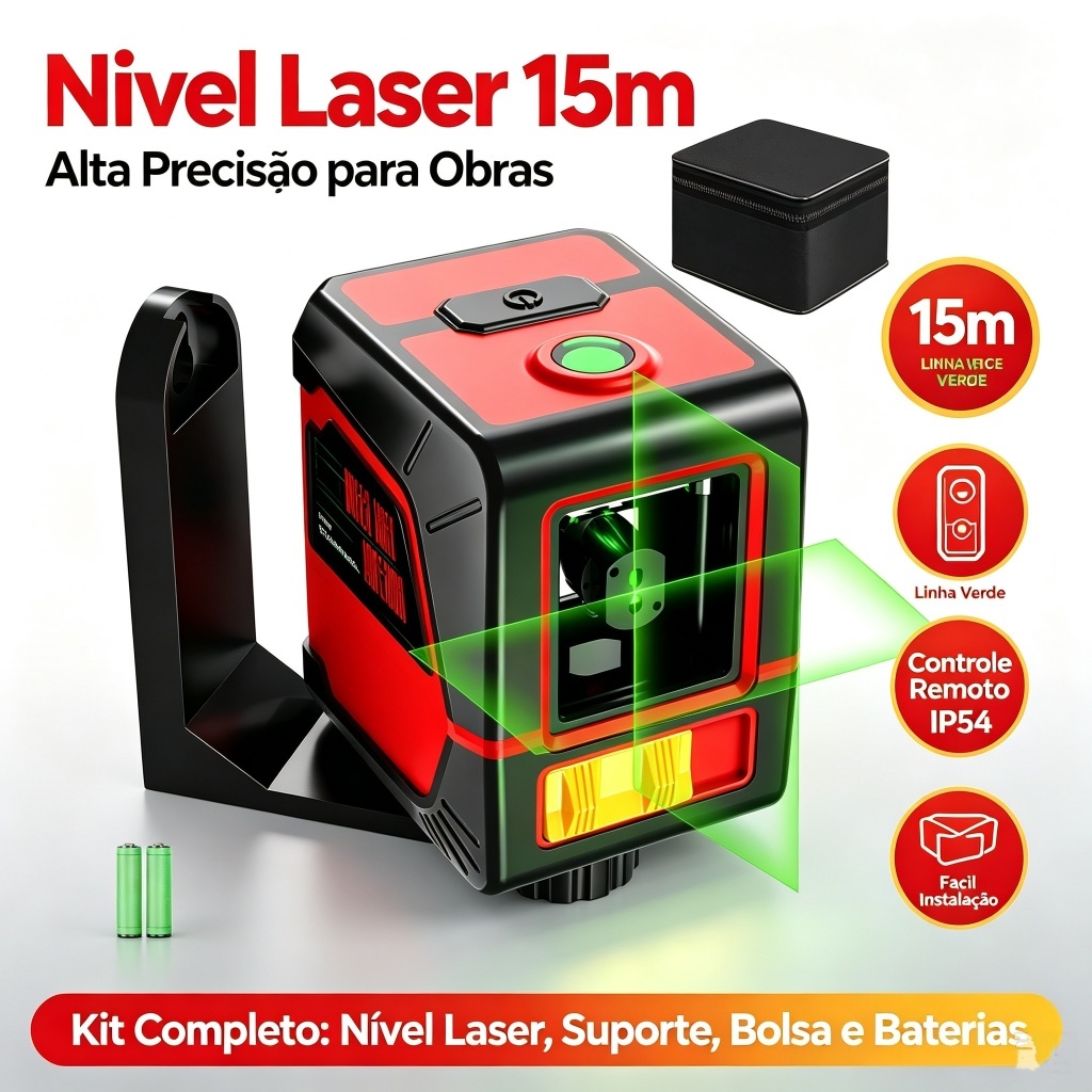 nivel a laser mini com tripé 2 linhas Régua profissional autonivelamento recarregável 30M