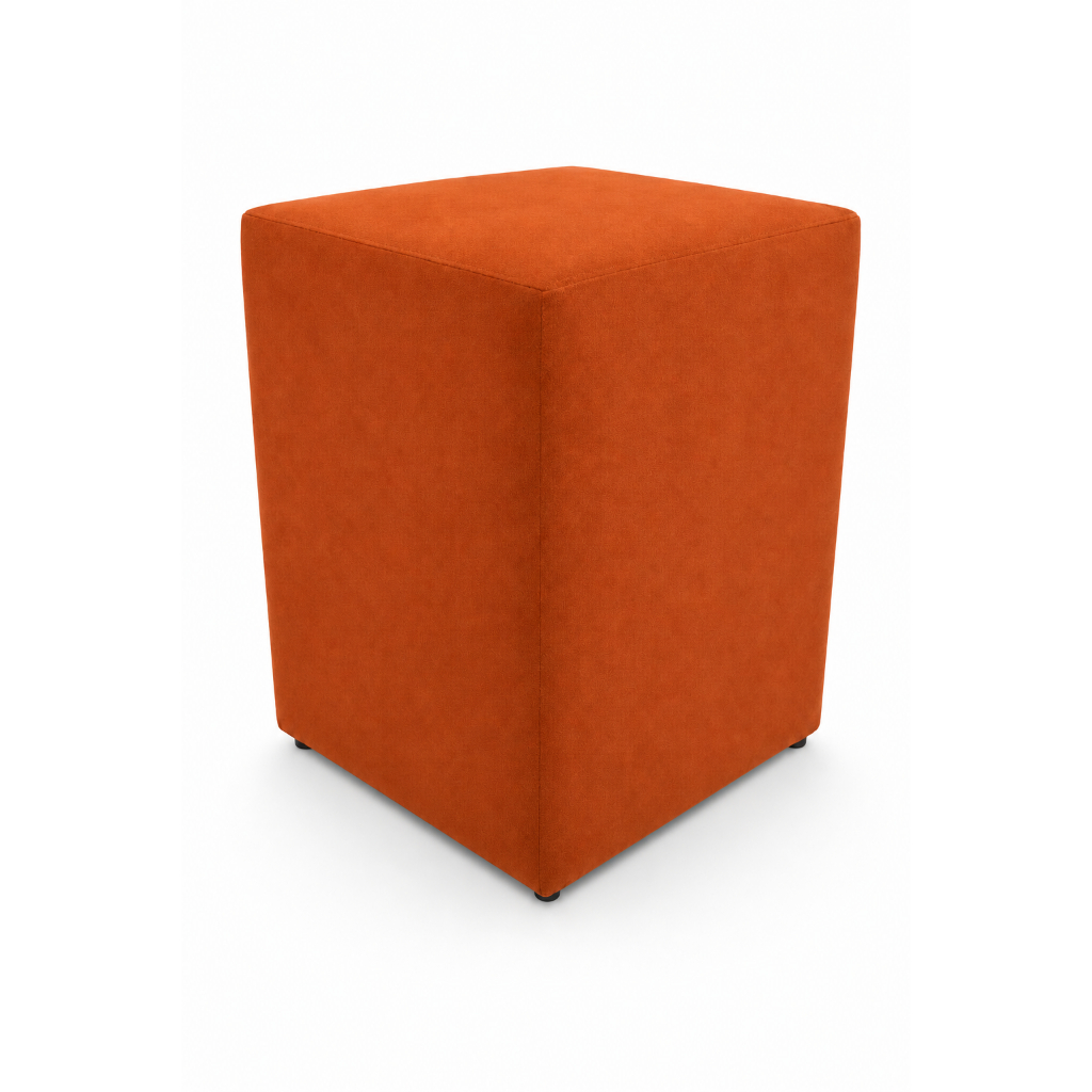 Puf Puff Pufe Quadrado Cubo Banqueta Simples Design Sofisticado Moderno e Conforto Duradouro, Resistente até 100kg