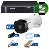 Kit Intelbras 8 Cämeras HD 720p VHL 1120 B + DVR 1108 Intelbras + AcessÑrios