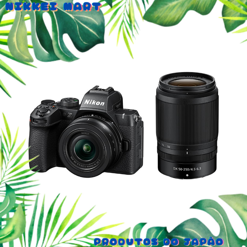 Nikon Z50II Double Zoom Kit 16-50VR + 50-250VR Mirrorless Camera for Beginners Imaging Recipe Compatible Color