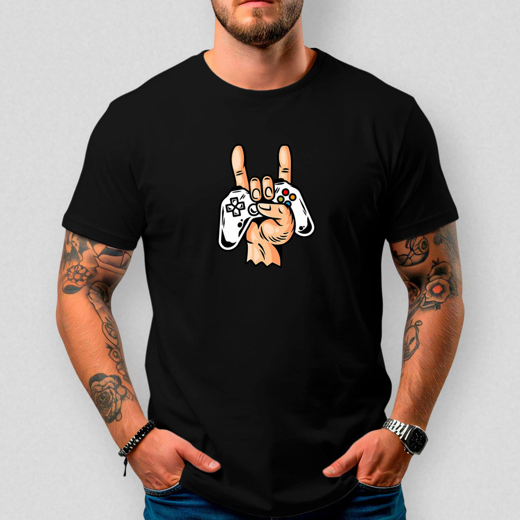 Camiseta Masculina Básica Algodão Premium Jogo Gamer 238 Estilo Street Moda Casual Academia Geek