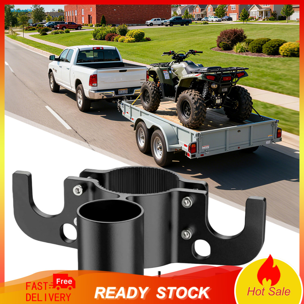 Towing Equipment Storage Tow Chain Organizer Heavy-duty Aluminum Trailer Safety Holder with 7-way Plug Bracket Universal