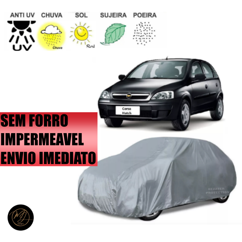 Capa de Cobrir Carro CLASSIC- Impermeável e Proteção Completa contra Sol, Chuva e Poeira 🌞🌧️🚗