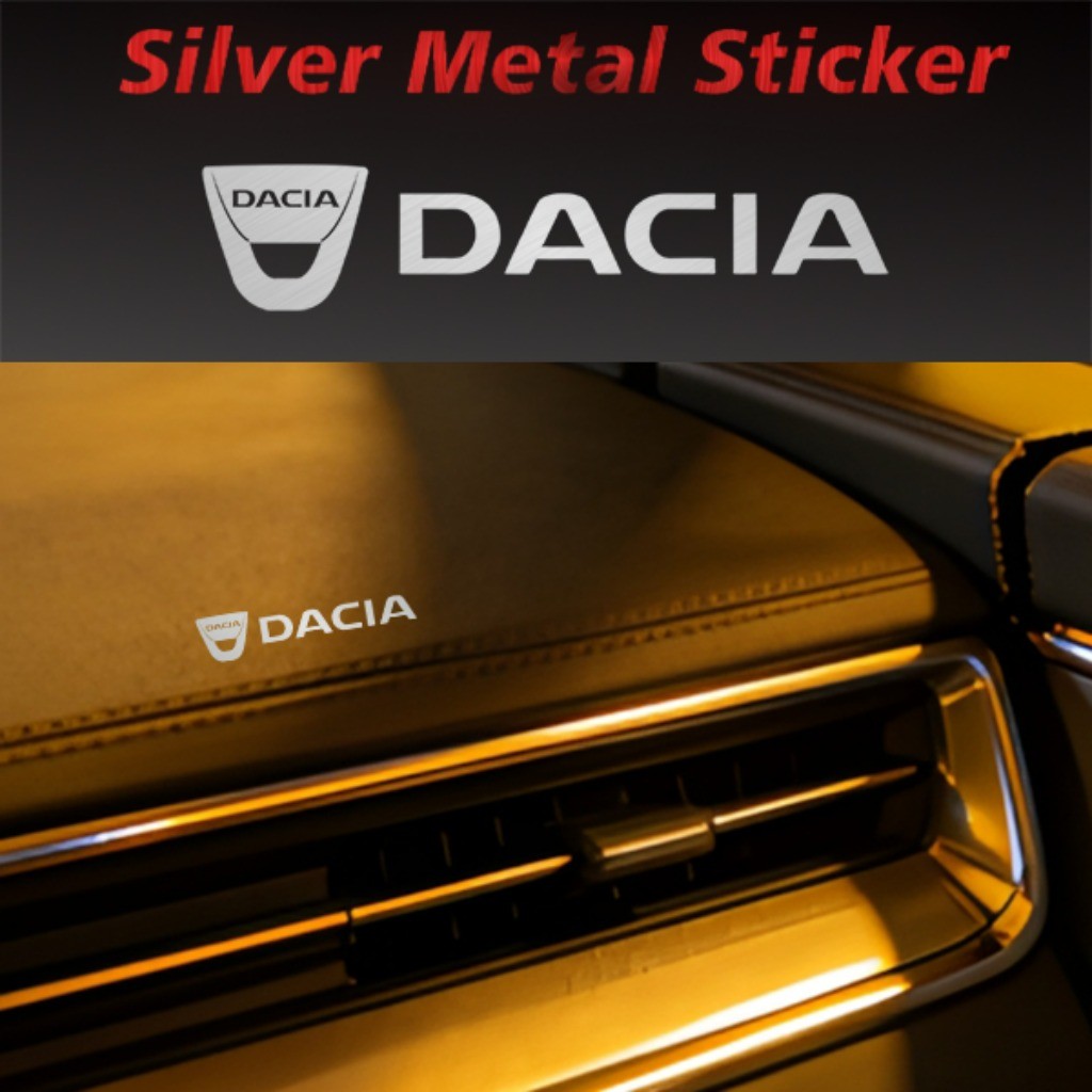 Kit 10 Peças À Prova D'água Adesivo de Metal Carro Emblema Automotivo Personalização For Dacia Duster Sandero Logan