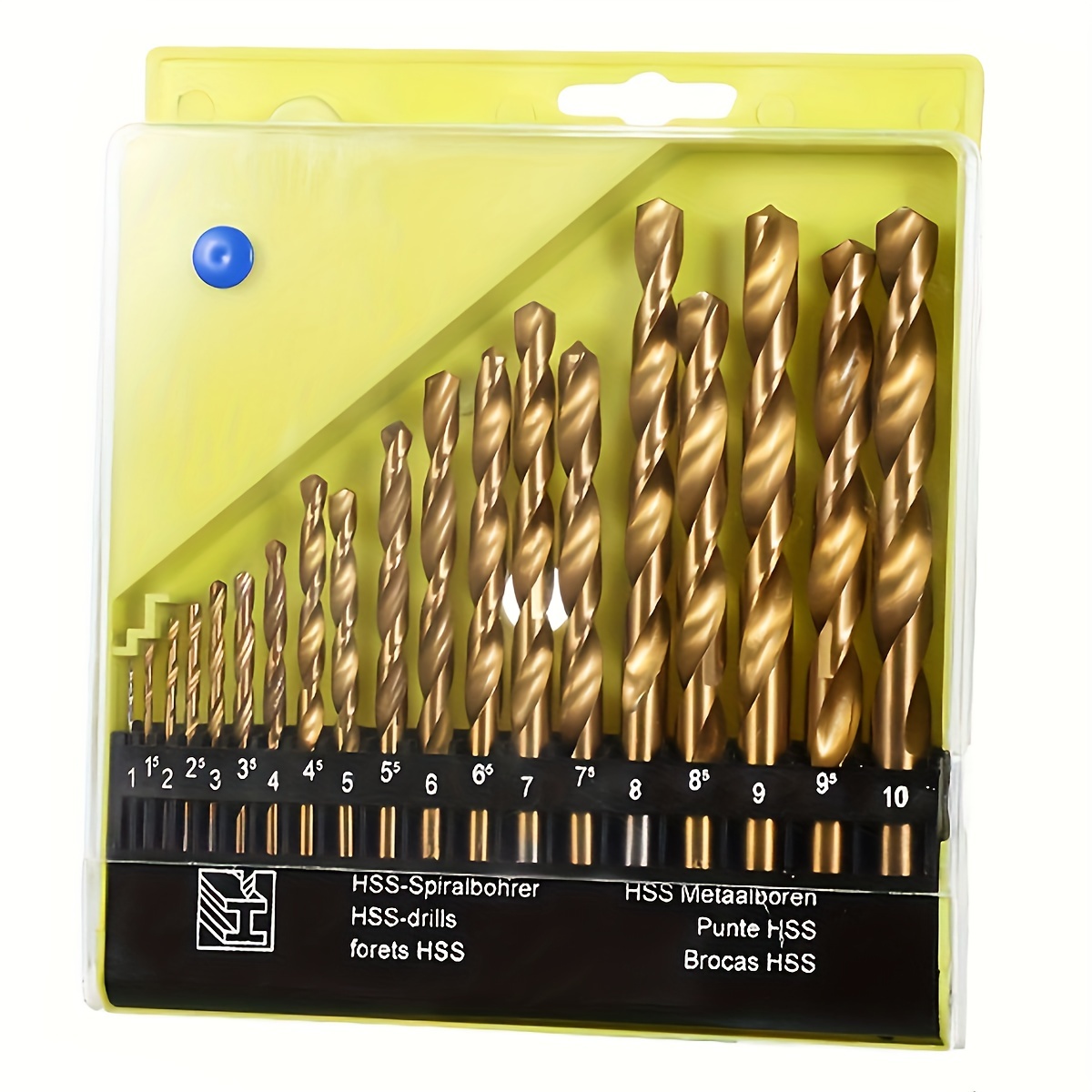 Brocas Métricas Cobalt M35 Redondas, 1mm-10mm, Para Aço Inox, Metal Duro, Ferro Fundido, Cobre, Alumínio E plástico