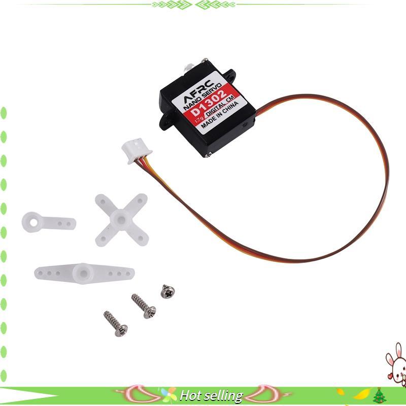 [Qualidade C]-D1302 Mini 1.7G Grande Torque Digital Servo JST Conector Para Modelo RC Drone Avião Helicóptero