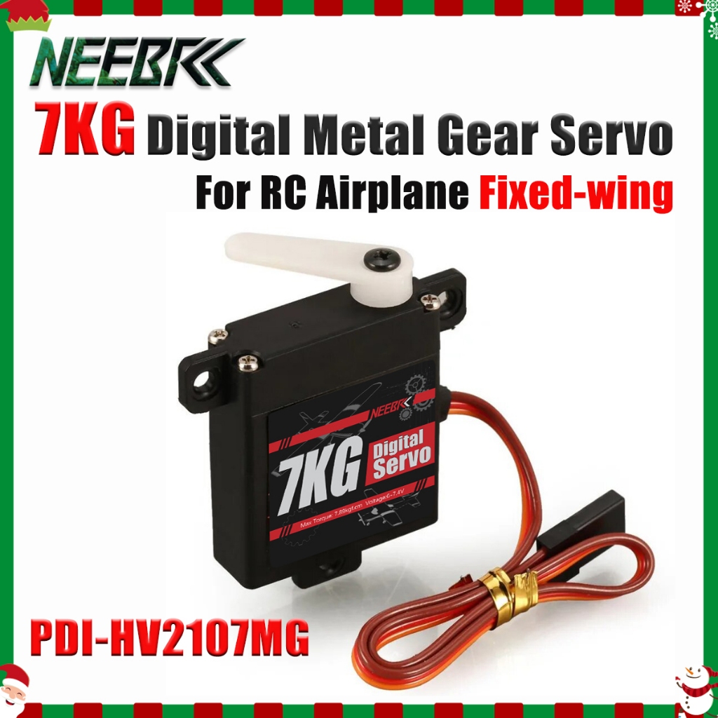 NEEBRC PDI-HV2107MG 7.9kg Engrenagem De Metal Servo Torque De Direção Mini Motor Digital 6-7.4V Para Modelo RC Peça De A