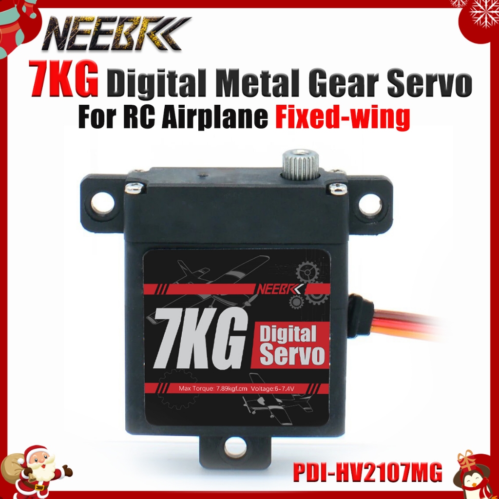 NEEBRC PDI-HV2107MG 7.9KG Mini Servo Digital Direção Padrão Engrenagem De Metal 6-7.4V Para RC Asa Fixa Avião Modelo Peç