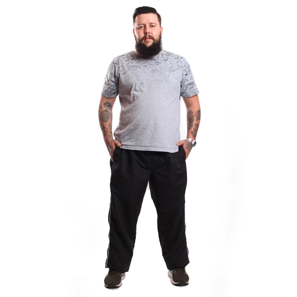 Calça Tactel Ox Silver Plus Size Bolso  ( tabela de medidas na ultima foto)