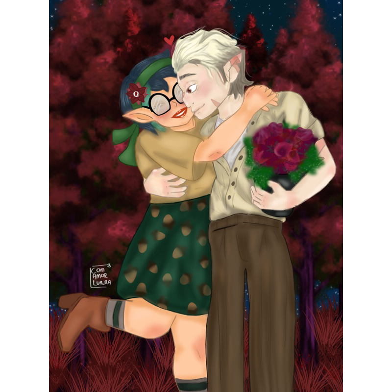 print hunter e willow <3 the owl house