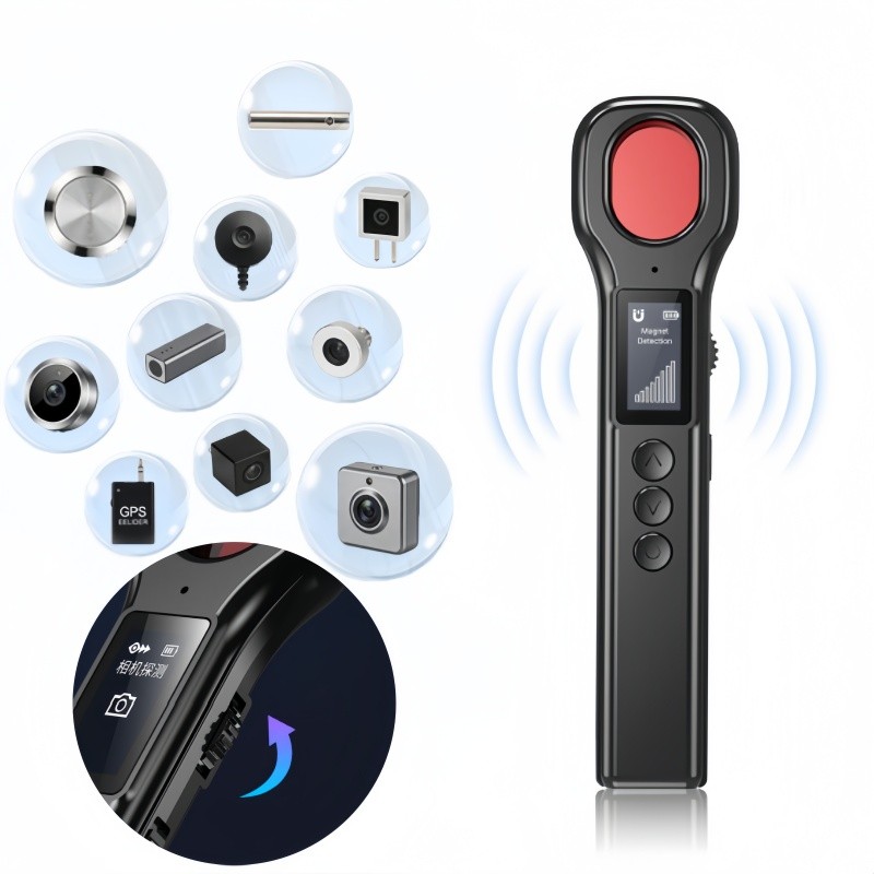 Detector de Câmera Oculta Anti‑Escuta Anti‑Rastreio Portátil, Infravermelho para Hotel e Viagem