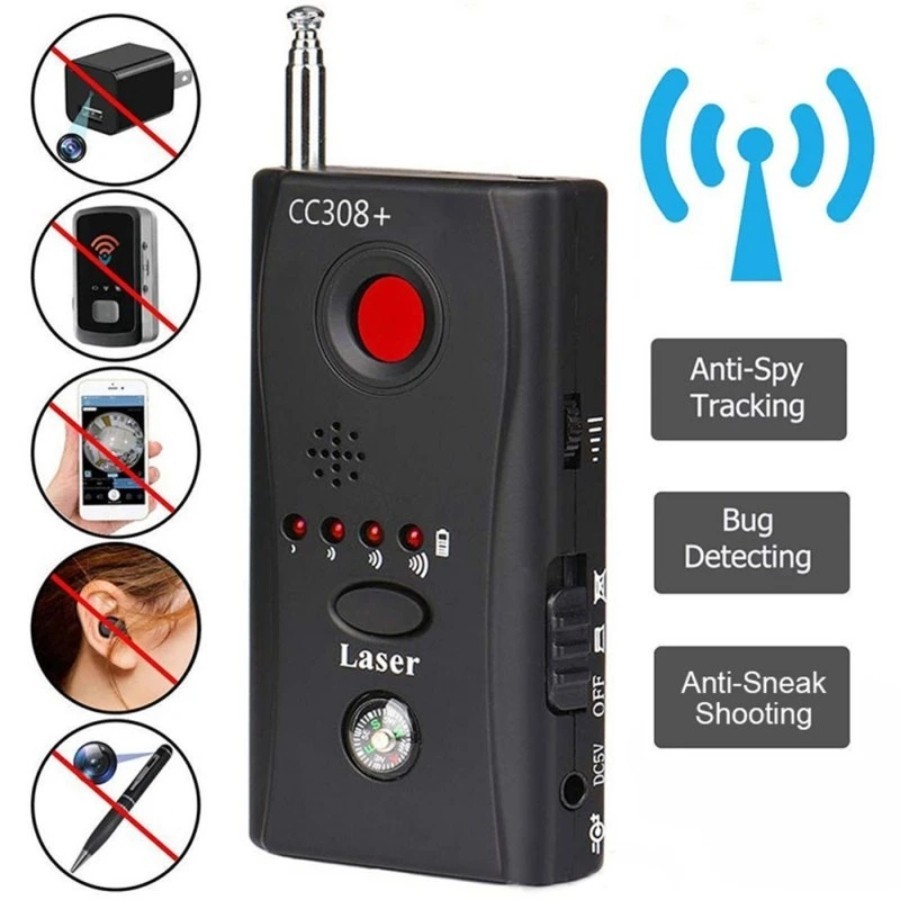 Anti-Espião Detector De Insetos CC308 Mini Câmera Sem Fio De Alcance Completo Sinal Escondido Dispositivo GSM Proteger S