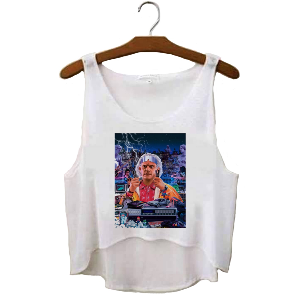 Cropped Great Scott || Regata Tshirt Tumblr Aesthetic Pinterest