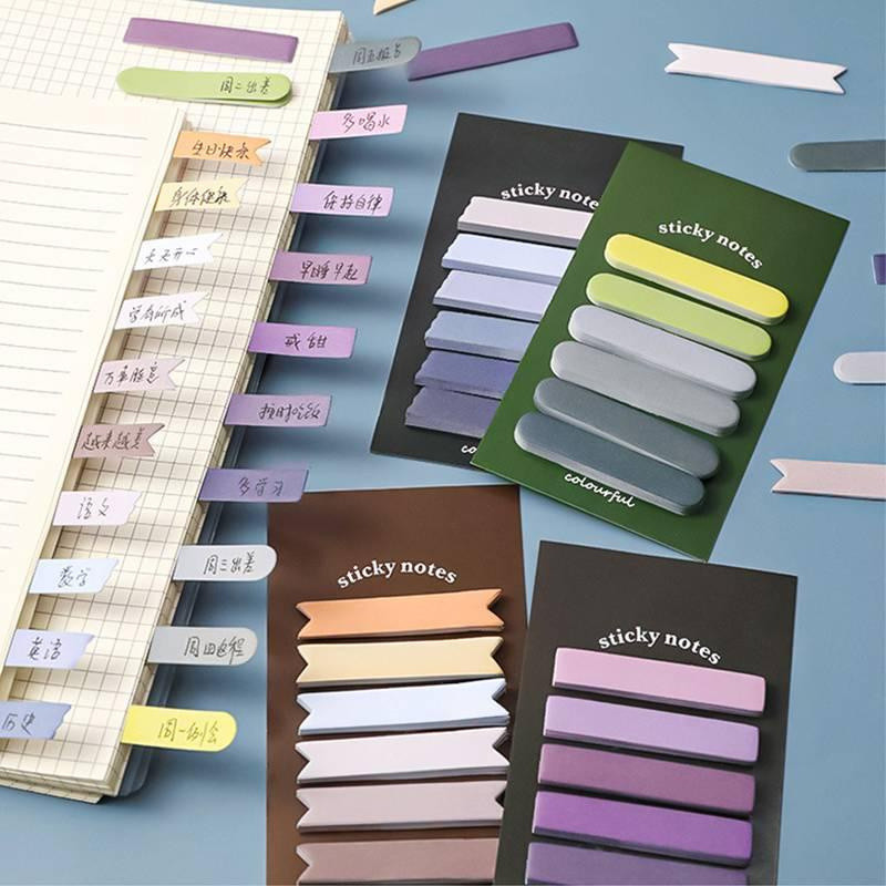 New Morandi color series stickers，Suitable for planners，Can be used for color marking/Information/Notes/Flag/Bookmark/Of