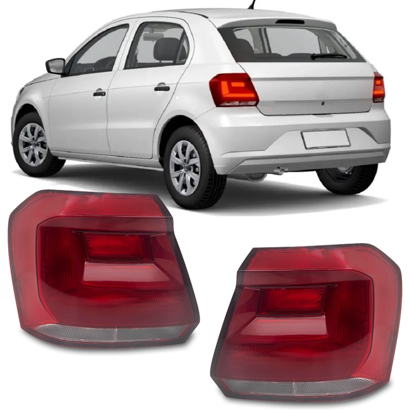 Lanterna Traseira Volkswagen Gol G7 G8 2016 A 2021 2022 2023 Bicolor