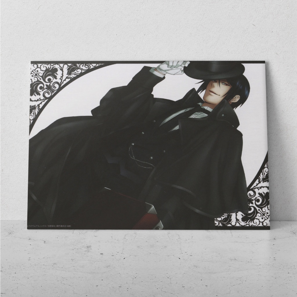 Placa Decorativa MDF Grande Kuroshitsuji Quadro Black Butler Decoração & Parede