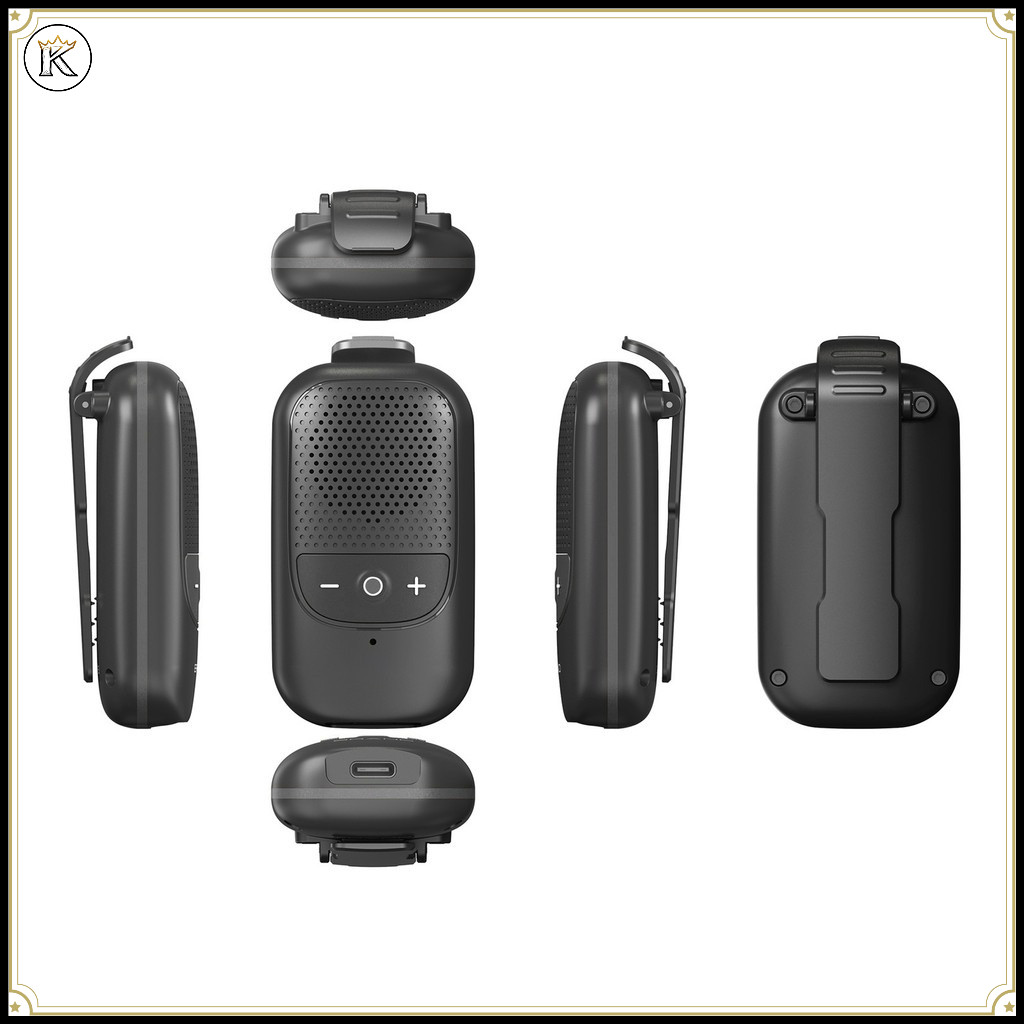 CAANKEI Wearable Clip Style Mini Alto-Falante Sem Fio Bluetooth Microfone Com Cancelamento De Ruído ENC Integrado IPX5 P