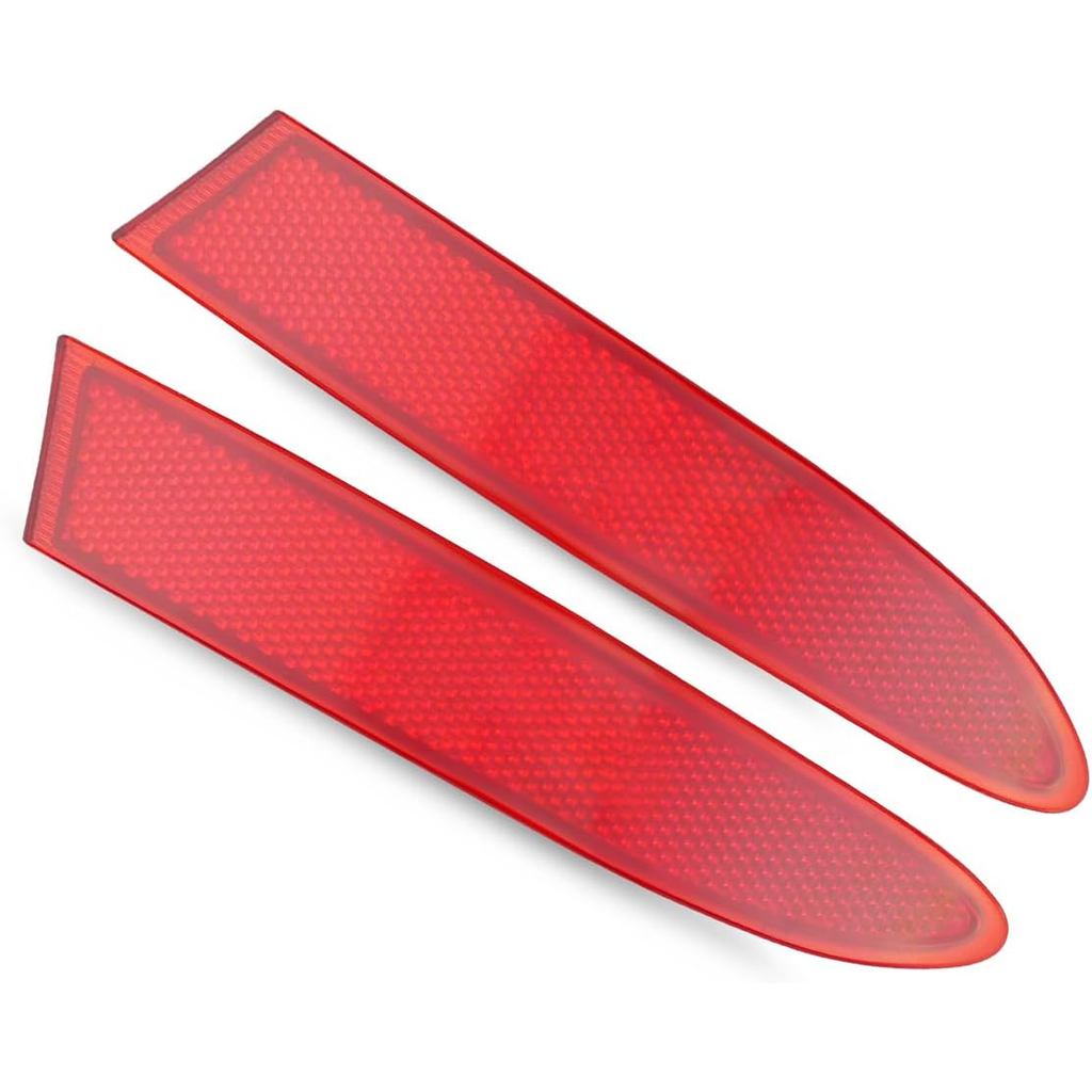 Rear Bumper Reflector Light Fit for BMW X3 F25 2009-2017, Left & Right Rear Bumper Red Marker Lights Lens Trim Replace 6
