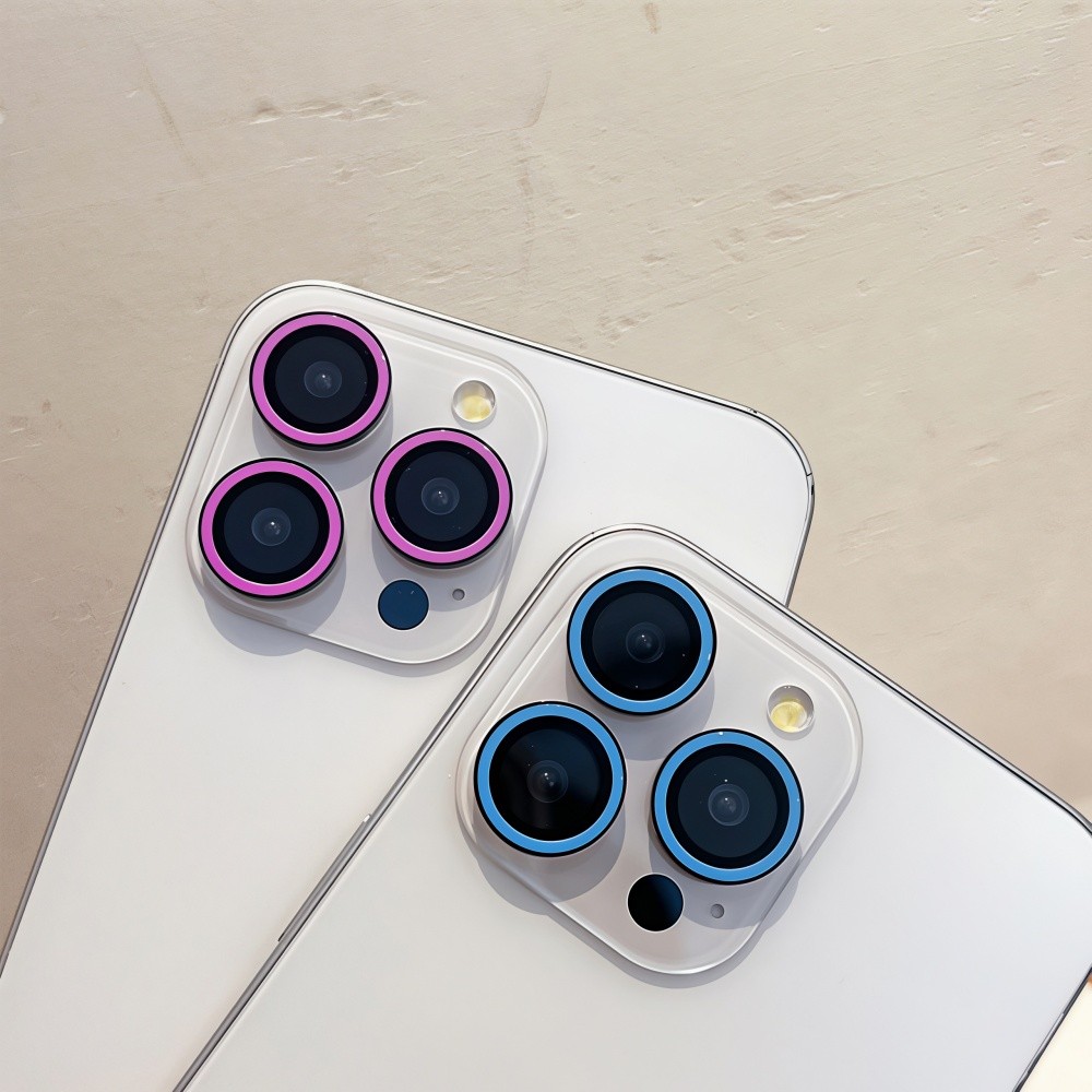 1-3pcs Anel Brilhante Película De Proteção Câmera Capa De Lente Fosforescente Para iPhone 17 Air 16 Plus 17 Pro Max
