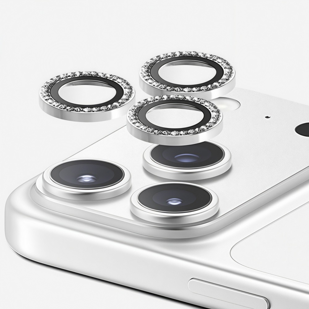 Luxo Película De Vidro Para Lente De Câmera Com Capa De Proteção Diamante 1-3pcs Para IPhone 17 Air 16 17 Pro Max
