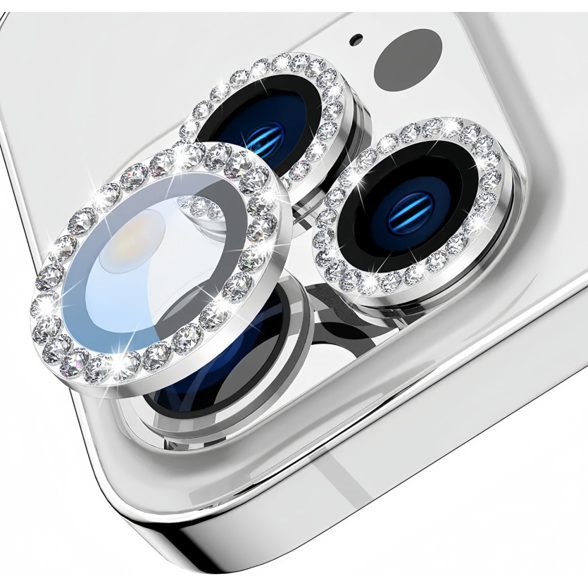 2-3pcs Diamante Proteção Case De Câmera Lente Para iPhone 12 13 11 14 15 Pro Max Plus Bling Vidro Película De Lente