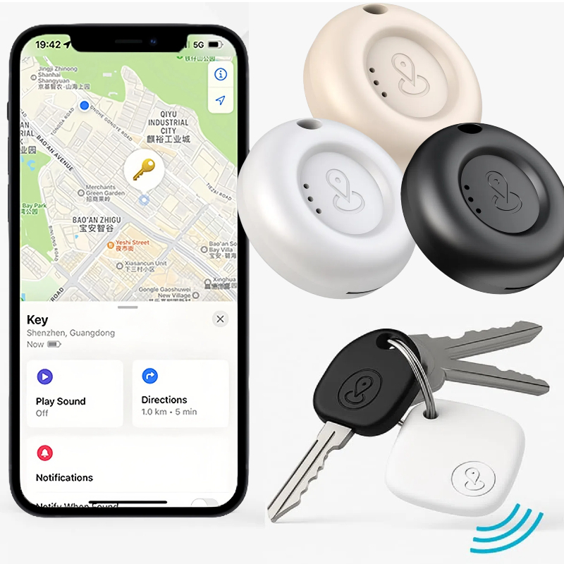 Rastreador GPS Inteligente iPhone  Certificado App Oficial Distância Global GPS Find My MFI Car Key Child Pet