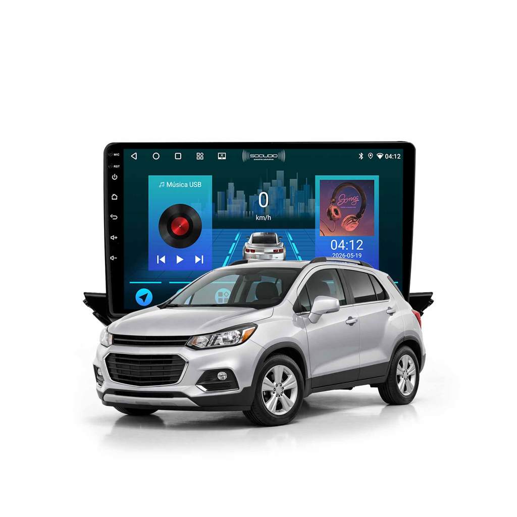 Multimídia Tracker 2017 A 2019 2+32gb Quadcore 9 Polegadas Carplay Android Auto Com GPS E Wifi