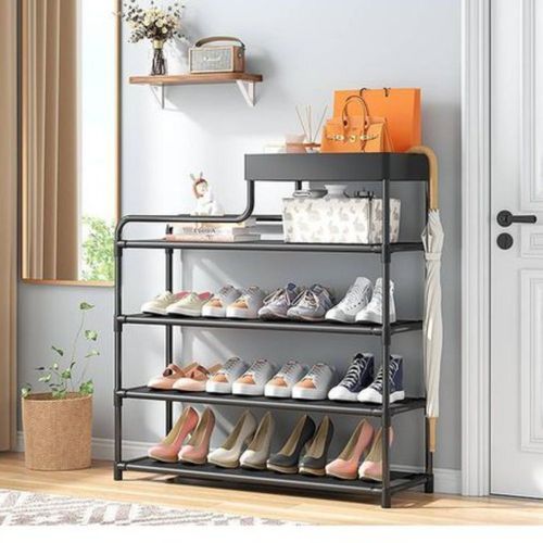 Sapateira Rack Multiuso Organizador Calçados Prateleiras Cestinho Espaço Casa