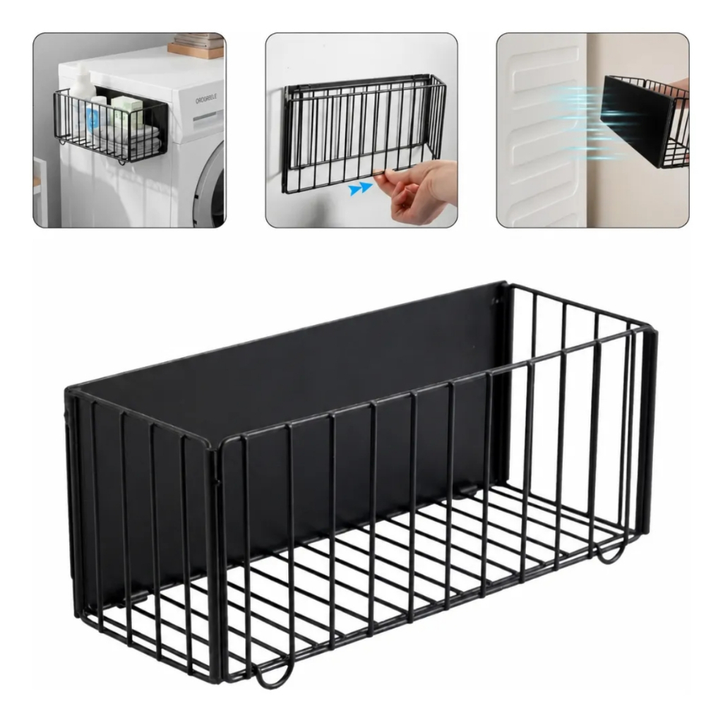 Suporte Prateleira Magnética Para Máquina de Lavar Maquina de Secar e Geladeira Rack Organizador