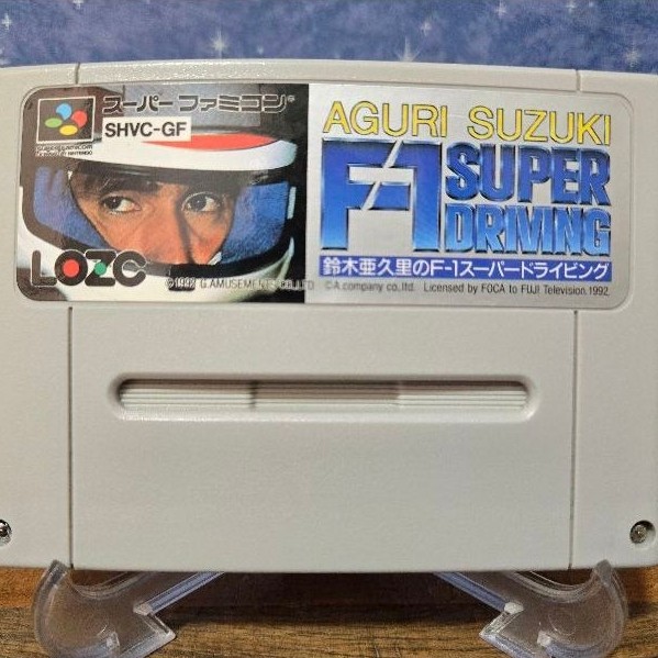 Jogo - Aguri Suzuki F-1 Super Driving (Redline F-1 Racer) - Nintendo Super Famicom SNES