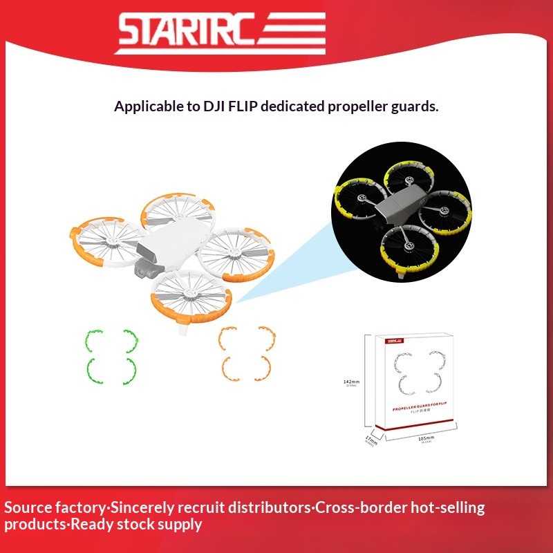 STARTRC Adequado para DJI FLIP Blade Collision Ring TPU Acessórios de cobertura de colisão