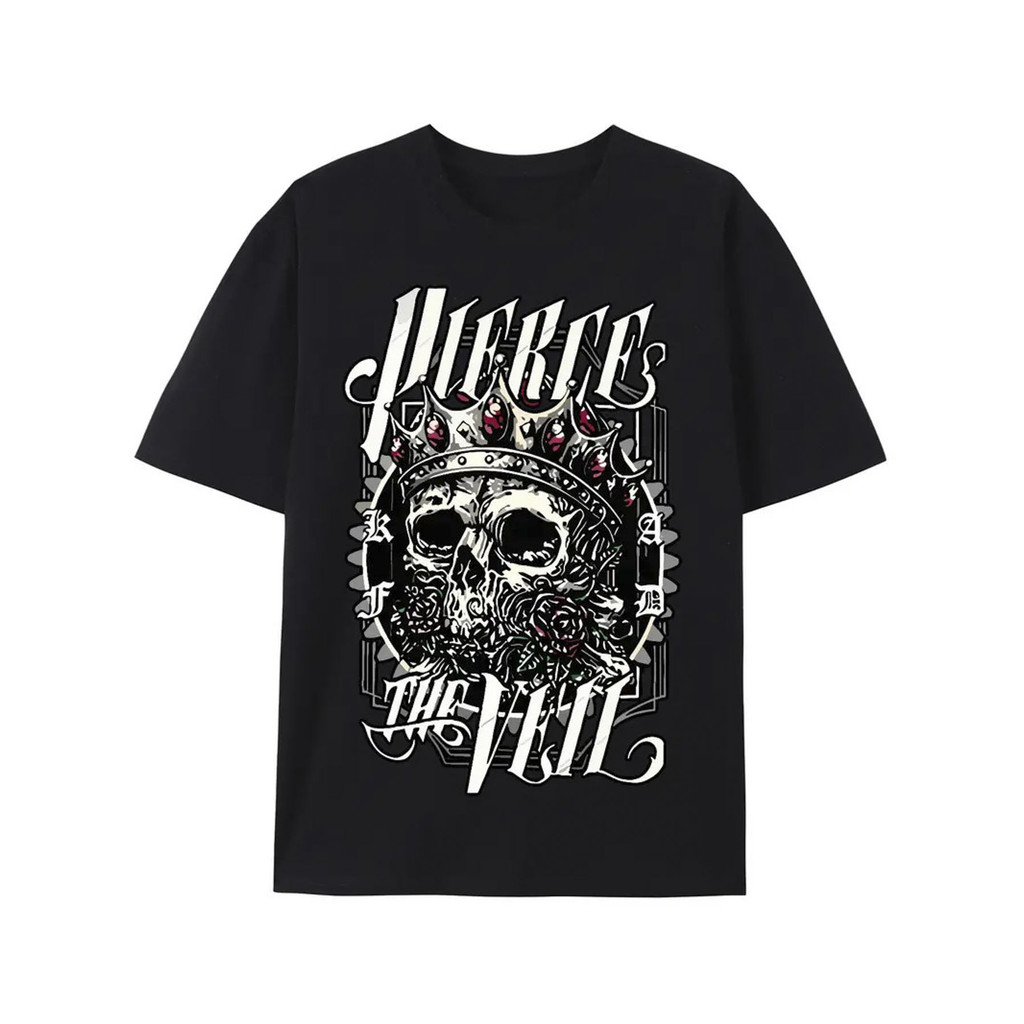 Camiseta Masculina Pierce The Veil Rock Collision Sky Básica Oversized 100% Algodão