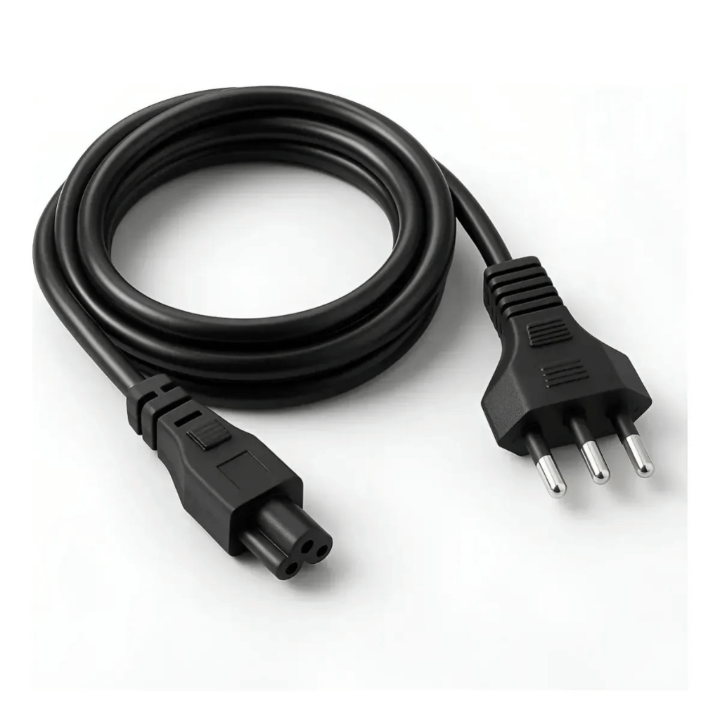 Cabo De Força Tripolar Iec C5 Tipo Mickey Para Monitor Pc Im