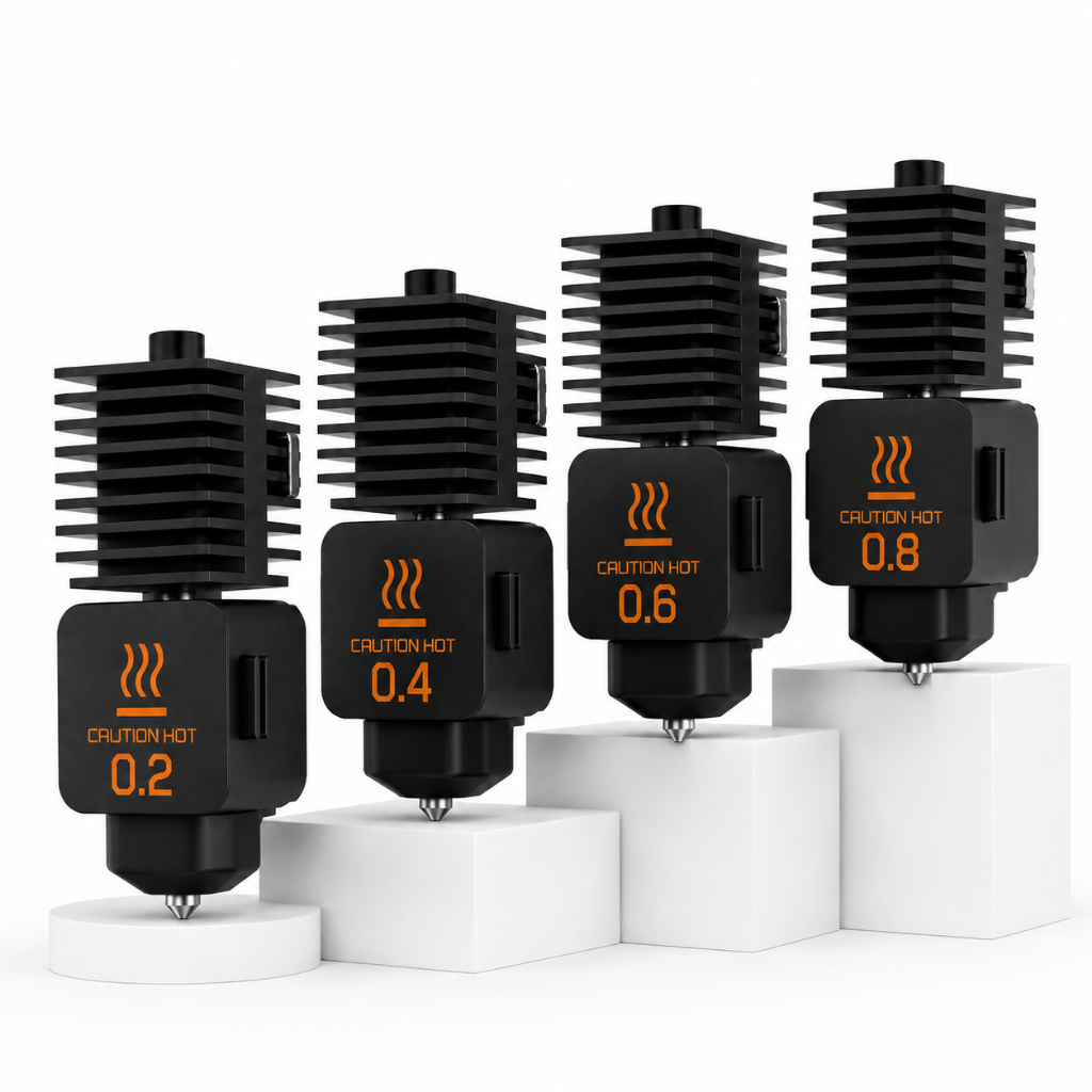 Kit A1 A1 Mini A2L 4 Hotend 0,2 0,4 0,6 0,8mm Para Impressora 3D Bambu Lab