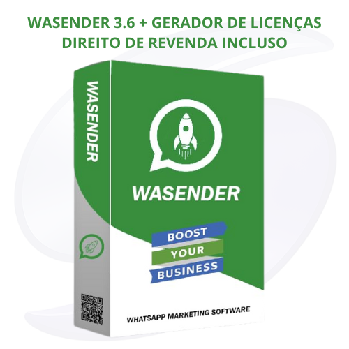 Wasender 3.6 + Gerador de Licença Vitalicia