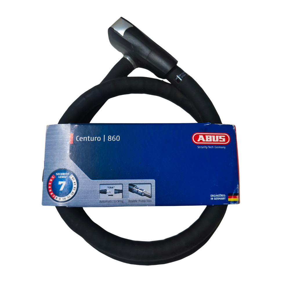 Trava de Moto Original ABUS Centuro 860/110 Steel-O-Flex Universal Moto Scooter Bike